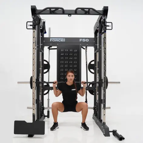 Functional trainer multi-équipé avec accessoires multiples - Musculation Force USA F50 V2 - vue 13
