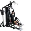 Multistation semi-pro avec presse réglable pour training des jambes et fonction chaise romaine - Colonne de poids 80 kg - vue 16