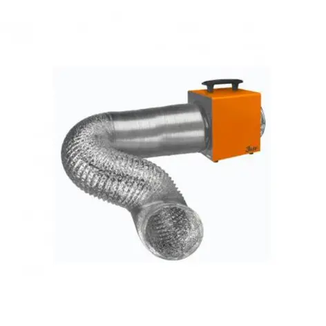 Générateur d'air chaud 9 kW avec gaine 5 mètres - vue 2