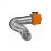 Générateur d'air chaud 9 kW avec gaine 5 mètres - vue 2