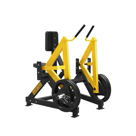 Machine tirage dos rowing machine professionnelle jaune