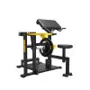 Pupitre professionnel à biceps et triceps charge libre jaune