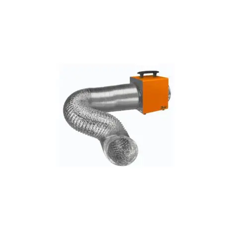 Générateur d'air chaud 9 kW avec gaine 5 mètres - vue 2