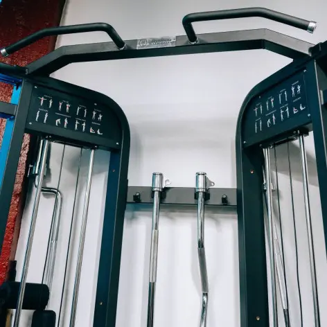 Station Functional Trainer Double Poulies Réglables et Colonne de poids 2 x 100 kg- Elite Series Titanium Strength - vue 7