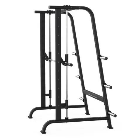 Smith Machine Professionnelle ultra fluide avec support de rangement - Capacité 250 kg - Titanium Strength  Black Series - vue 3