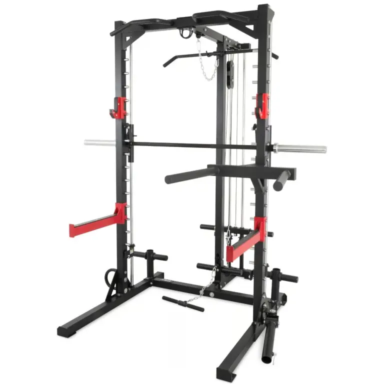 Rack combo smith machine avec station à poulie haute et basse