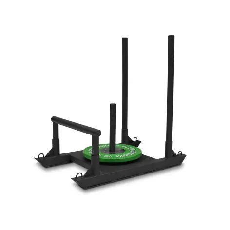 Traineau de force 2 postes crosstraining disques olympiques - vue 2