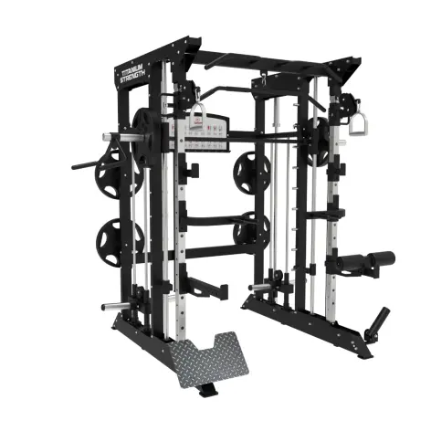 Smith Machine de musculation ultra-complète avec accessoires divers - vue 6