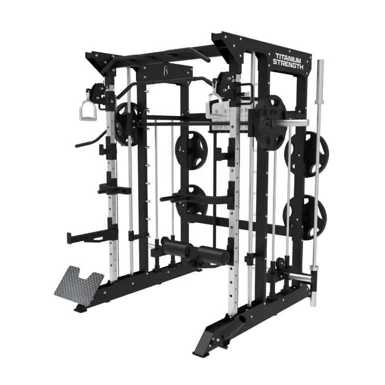 Smith Machine de musculation ultra-complète avec accessoires divers