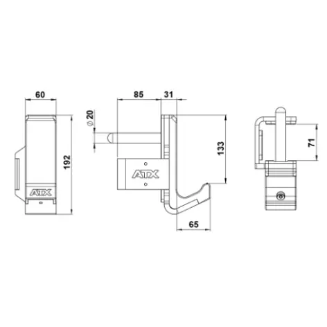 Crochets en J pour racks à squat de musculation série 700 - vue 9