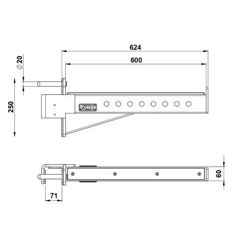 Repose barre de sécurité série 700 - vue 7