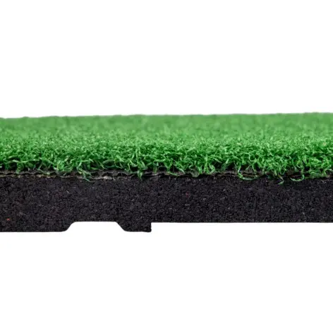 Plaque de sol en gazon synthétique pour espace de cross training et hyrox -  100 x 100 x 2 cm - vue 6