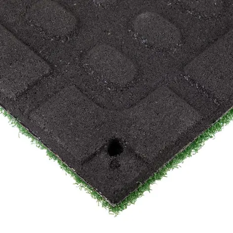 Plaque de sol en gazon synthétique pour espace de cross training et hyrox -  100 x 100 x 2 cm - vue 8