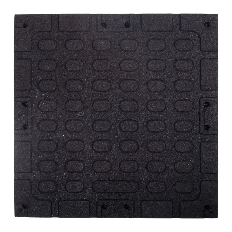Dalle de sol avec revêtement synthétique et caoutchouc - vue 1