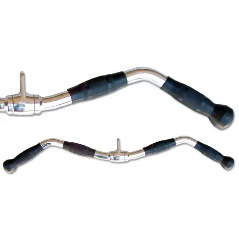 Barre de curl 75 cm pour biceps/triceps à la machine à poulie - vue 2