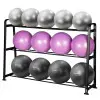 Rack de rangement avec ballons de gymnastique x13