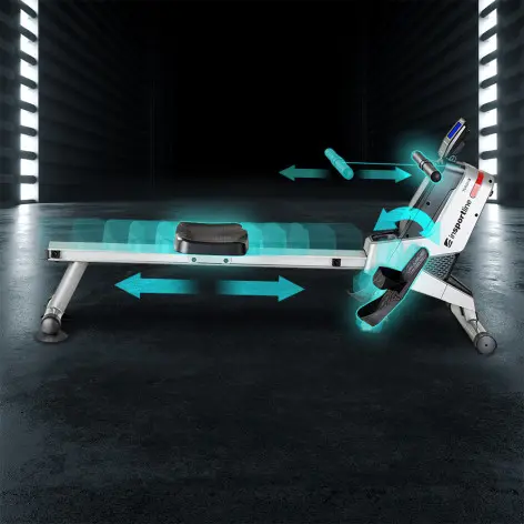 Rameur électronique pour training de cardio en salle de sport personnelle. - vue 4