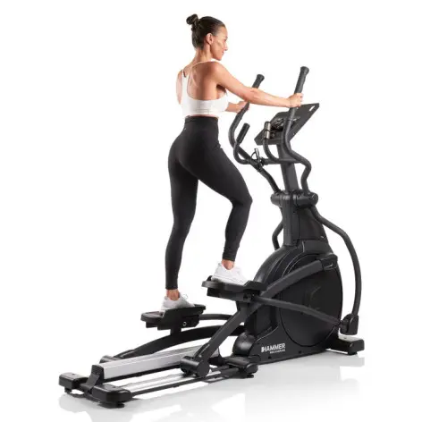 Vélo elliptique Hammer avec roue d'inertie de 14 kg et écran tactile connecté - Cardio-training - vue 3