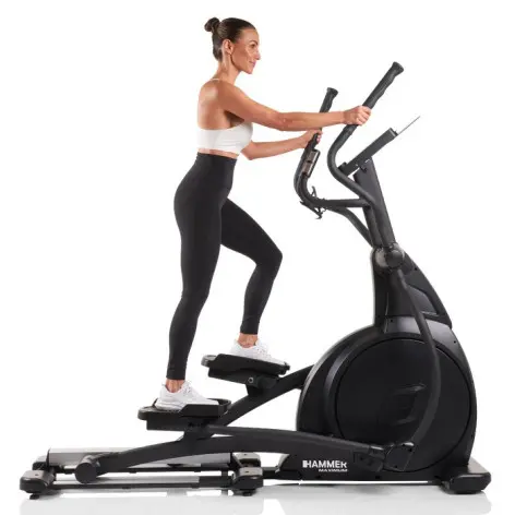 Vélo elliptique Hammer avec roue d'inertie de 14 kg et écran tactile connecté - Cardio-training - vue 5