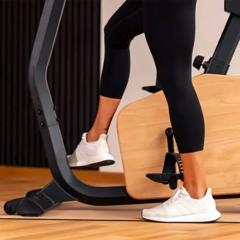 Vélo d'appartement Hammer en bois noble avec 16 niveaux de résistance et roue d'inertie de 8 kg - vue 16