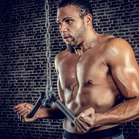 Barre 50 cm en V courbée pour training biceps et triceps - vue 4