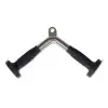 Barre à triceps 34 cm en forme de V avec revêtement caoutchouc