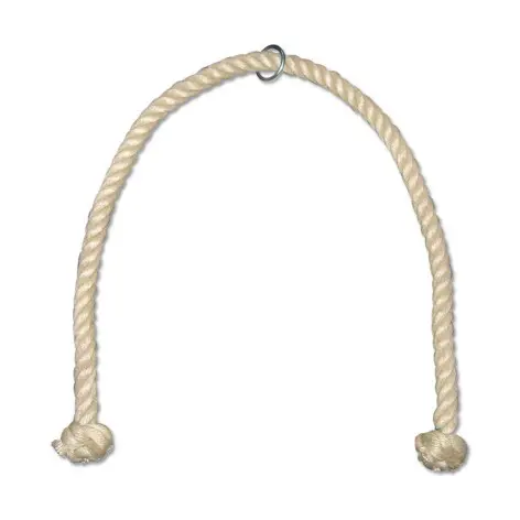 Corde à triceps en fibre naturelle pour exercices à la poulie