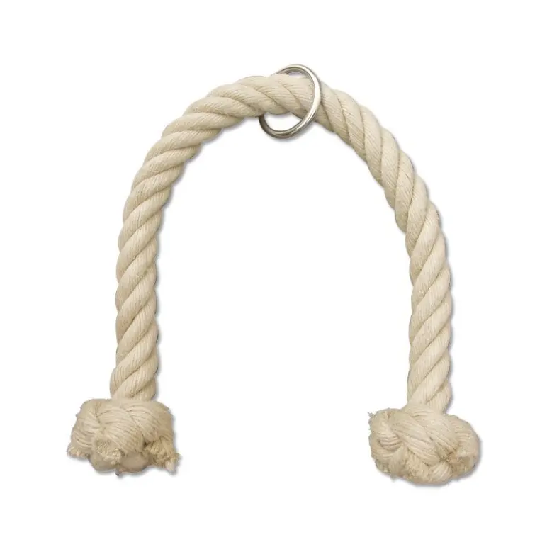 Corde naturelle pour musculation des triceps à la poulie