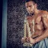 Corde naturelle pour musculation des triceps à la poulie - vue 4