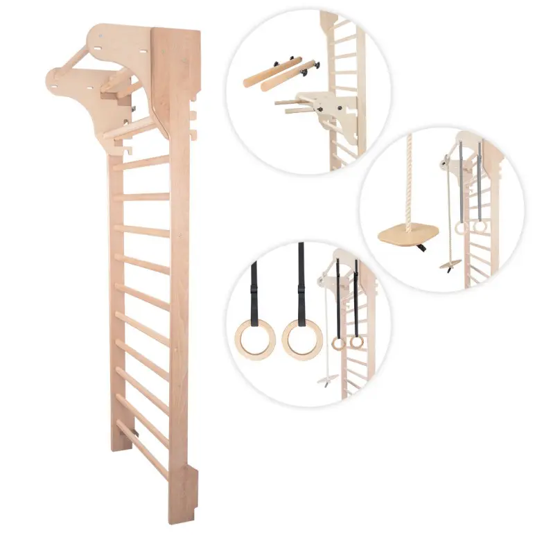 Espalier avec accessoires en bois