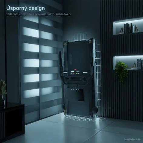 Tapis de course pliable avec vitesse ajustable de 0,8 km/h à 22 km/h max - vue 14