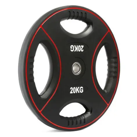 Plaques de poids 30 mm en polyuréthane 4 poignées - 1,25 kg à 25 kg - vue 2