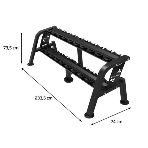 Rack de rangement horizontale pour haltères - vue 7