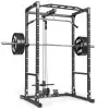 Power rack squat ATX fitness avec poulie haute et basse à charge libre - vue 2