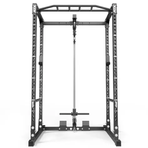 Power rack squat ATX fitness avec poulie haute et basse à charge libre - vue 4