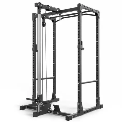 Power rack squat ATX fitness avec poulie haute et basse à charge libre - vue 5