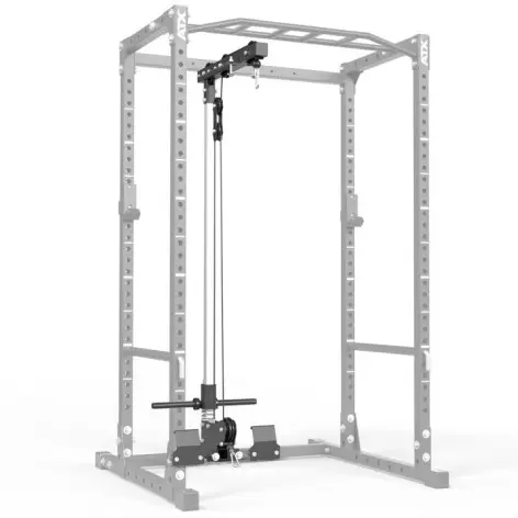 Power rack squat ATX fitness avec poulie haute et basse à charge libre - vue 8