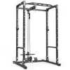 Power rack squat ATX fitness avec poulie haute et basse à charge libre