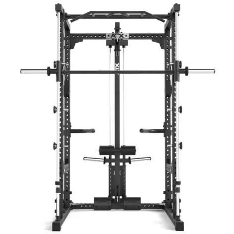 Power rack àà squat ATX avec option barre guidée et poulie à charge libre - vue 5