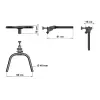 Option Poste à dips pour rack de musculation ATX - vue 5