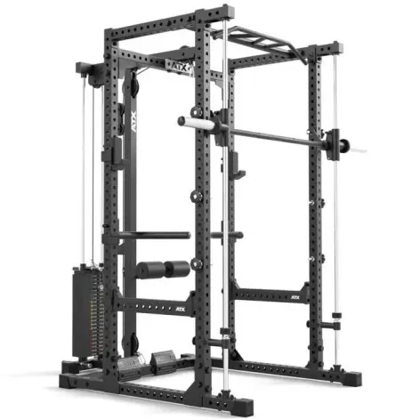 power rack atx avec poulie à charge guidée et option multipresse - vue 3