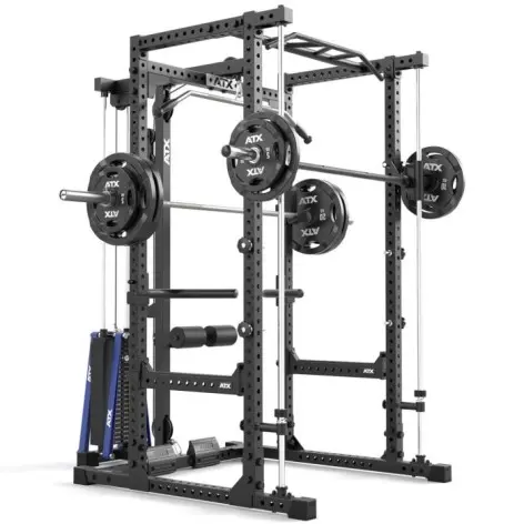 power rack atx avec poulie à charge guidée et option multipresse - vue 4