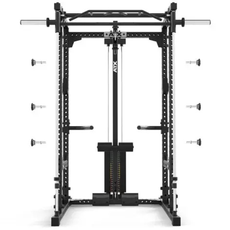 power rack atx avec poulie à charge guidée et option multipresse - vue 6