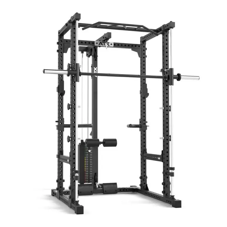 power rack atx avec poulie à charge guidée et option multipresse
