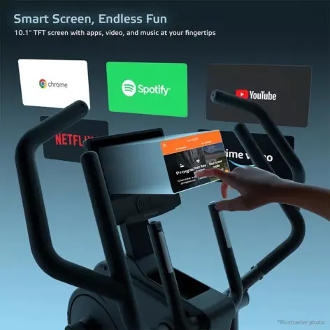 Vélo elliptique de cardio-training ultra-puissant de qualité semi-pro - vue 10