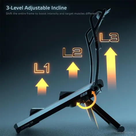 Climber Step pour Home-Gym ultra compact et pliable avec 16 niveaux de réglages - Stepper ZenPeak 30 - vue 9