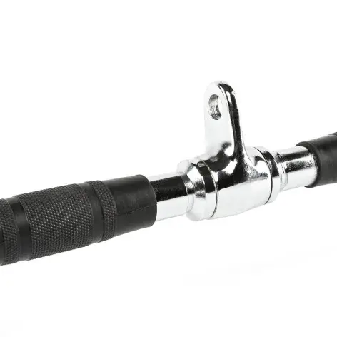 Barre tirage musculation des dorsaux avec poignées en caoutchouc - vue 3