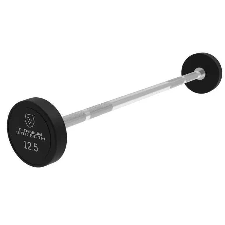 Barre d'haltère droite Pré-chargée de 12,5 kg