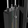 Poste à poulie avec support de poids enfichables 100 kg