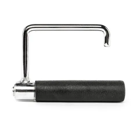 Poignée de tirage rotative à une main chromée avec revêtement caoutchouc - vue 2